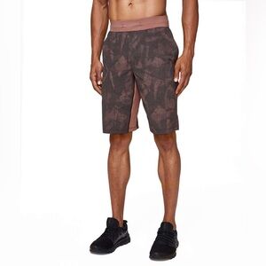 Lululemon T.H.E. Short 11” *Linerless – Illusion Red Dust Obsidian, Size M